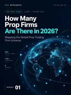 PTC Research cover — How Many Prop Firms Are There in 2026?
